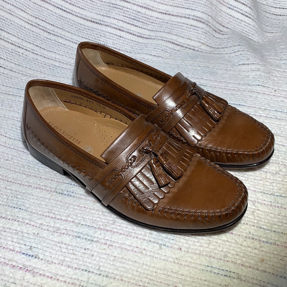 Florsheim leather tassel loafers